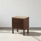 Tannenbaum 2 Drawer Bedside Table, Wood, With Sintered Stone Top