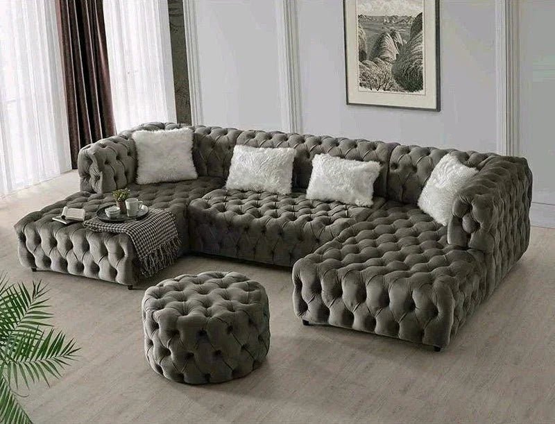 Elevate Your Living Space with a Velvet Chesterfield Corner Sofa: The Ultimate Luxury Statement - MOOAZAA