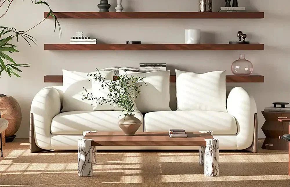 The Modern Velvet Sofa: Elevating Minimalist Living Spaces with Luxurious Comfort - MOOAZAA