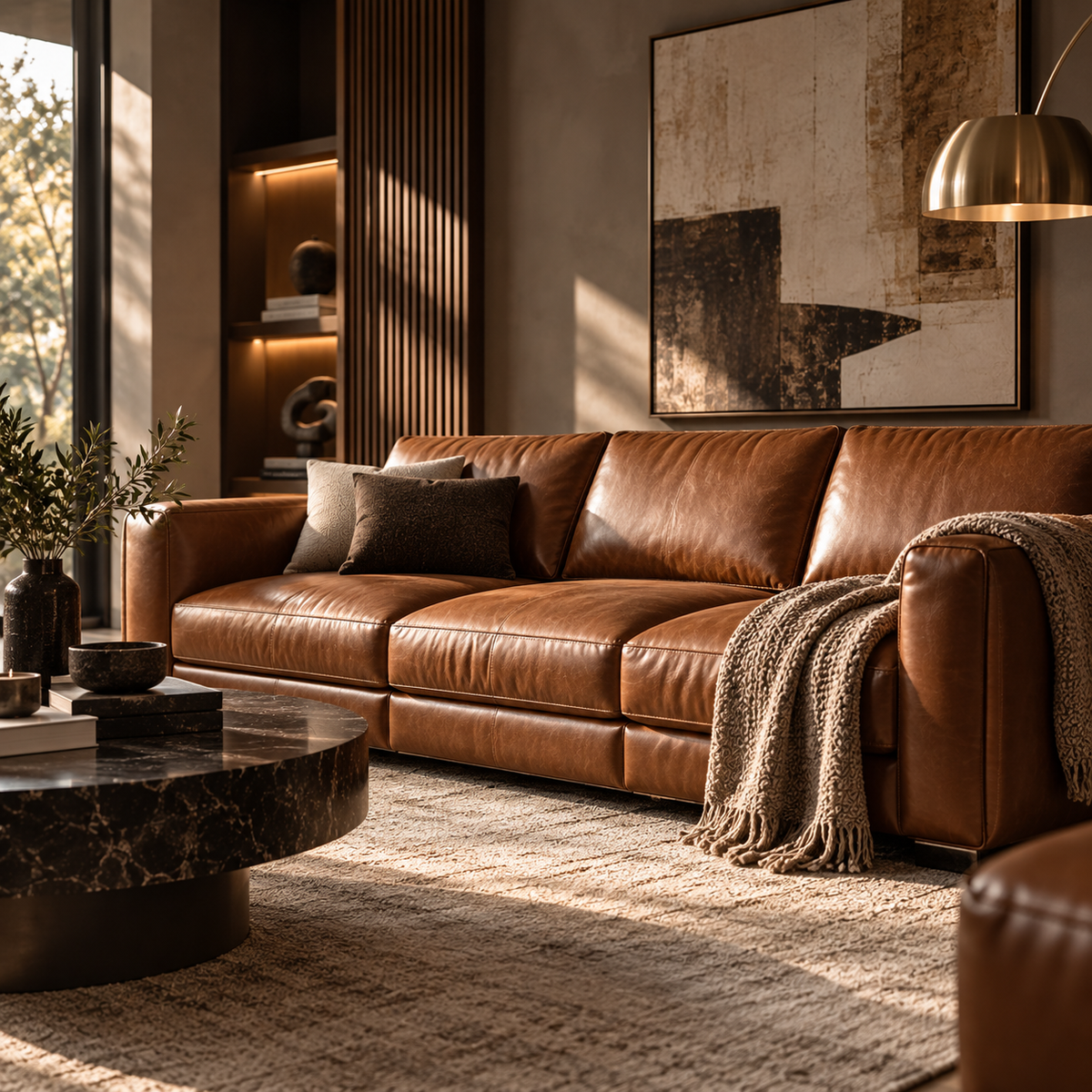 Leather Sofas - MOOAZAA