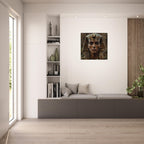 Retro Futurism Pharaoh Wall Art – Modern Egyptian Poster