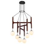 Living Room Chandelier Solid Wood Stairs Dining-room Lamp
