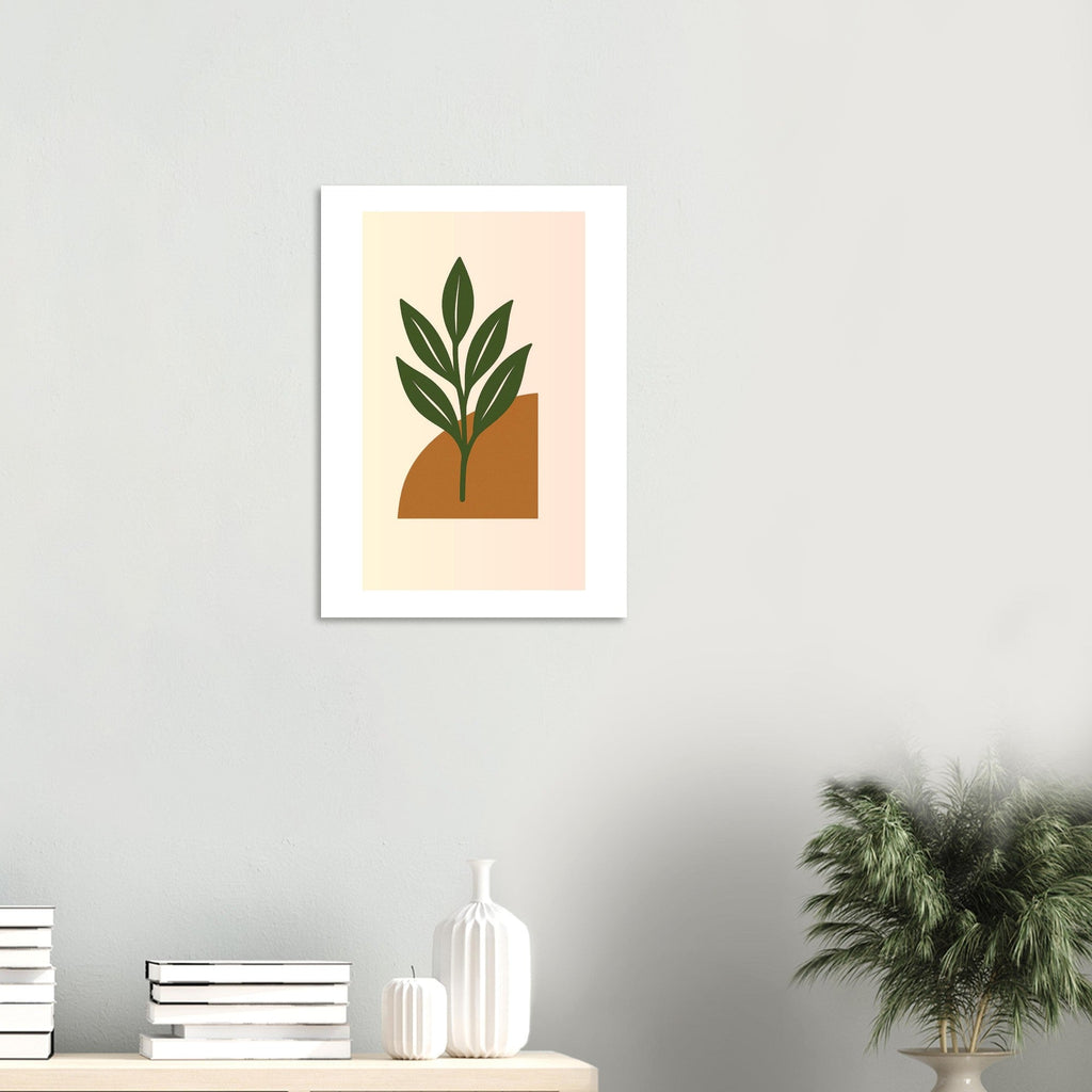 Botanical Wall Art - Green Leaf Print