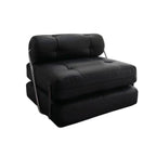 Zisiz Cream Modern Lamb Fleece Sofa Bed