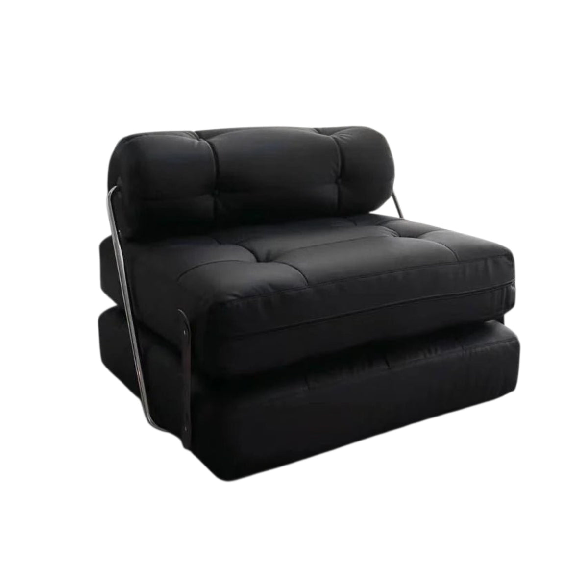Zisiz Cream Modern Lamb Fleece Sofa Bed