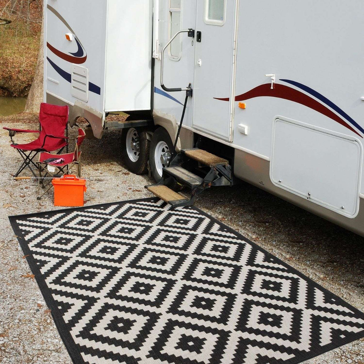 Ecology Outdoor Rug Black | 100bl