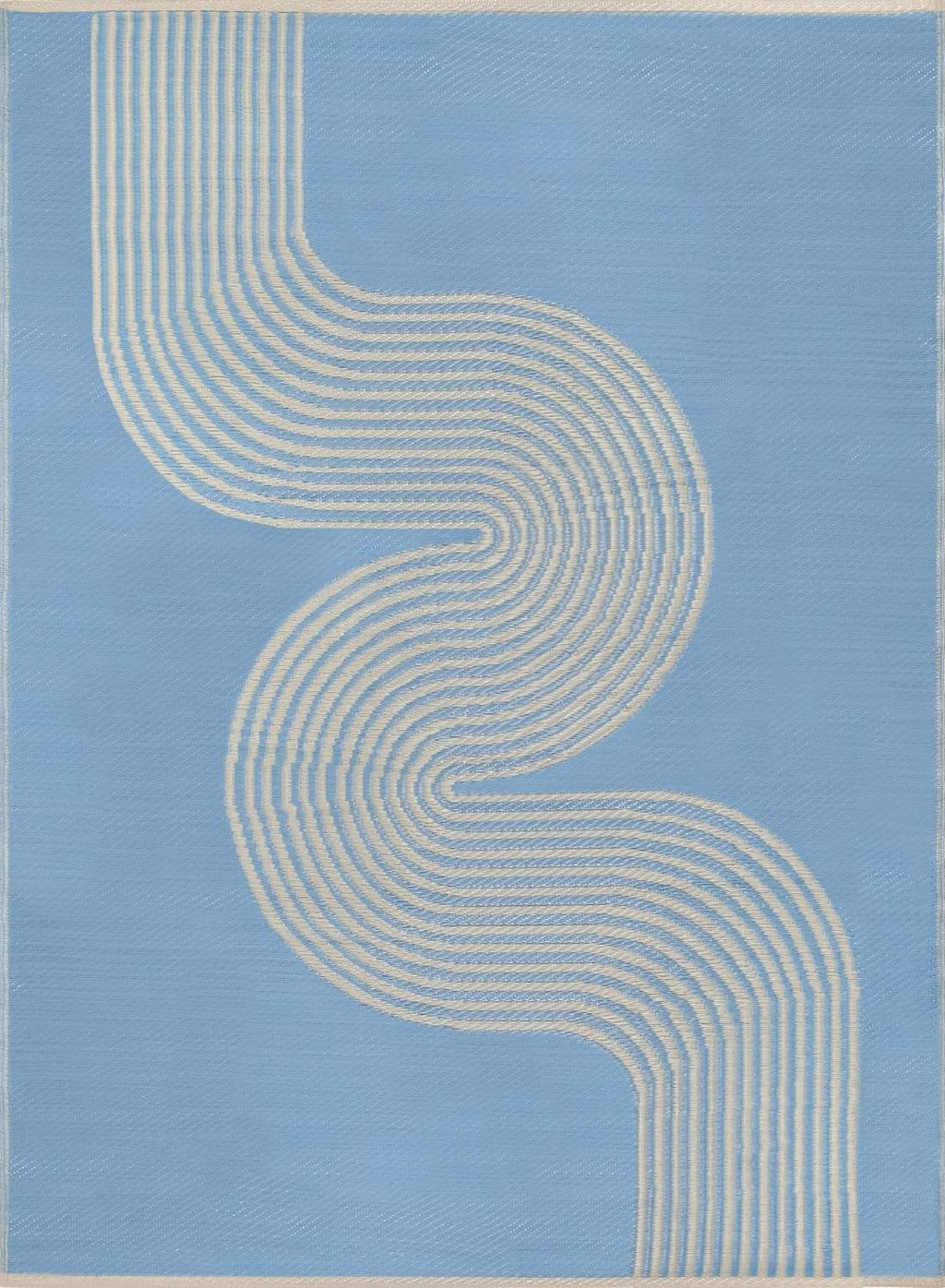 Urban Outdoor Rug Blue & Beige | 1010