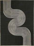 Urban Outdoor Rug Black & Beige | 1010