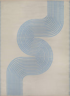 Urban Outdoor Rug Blue & Beige | 1010