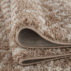 Moroccan Beige Shaggy Rug | 1020