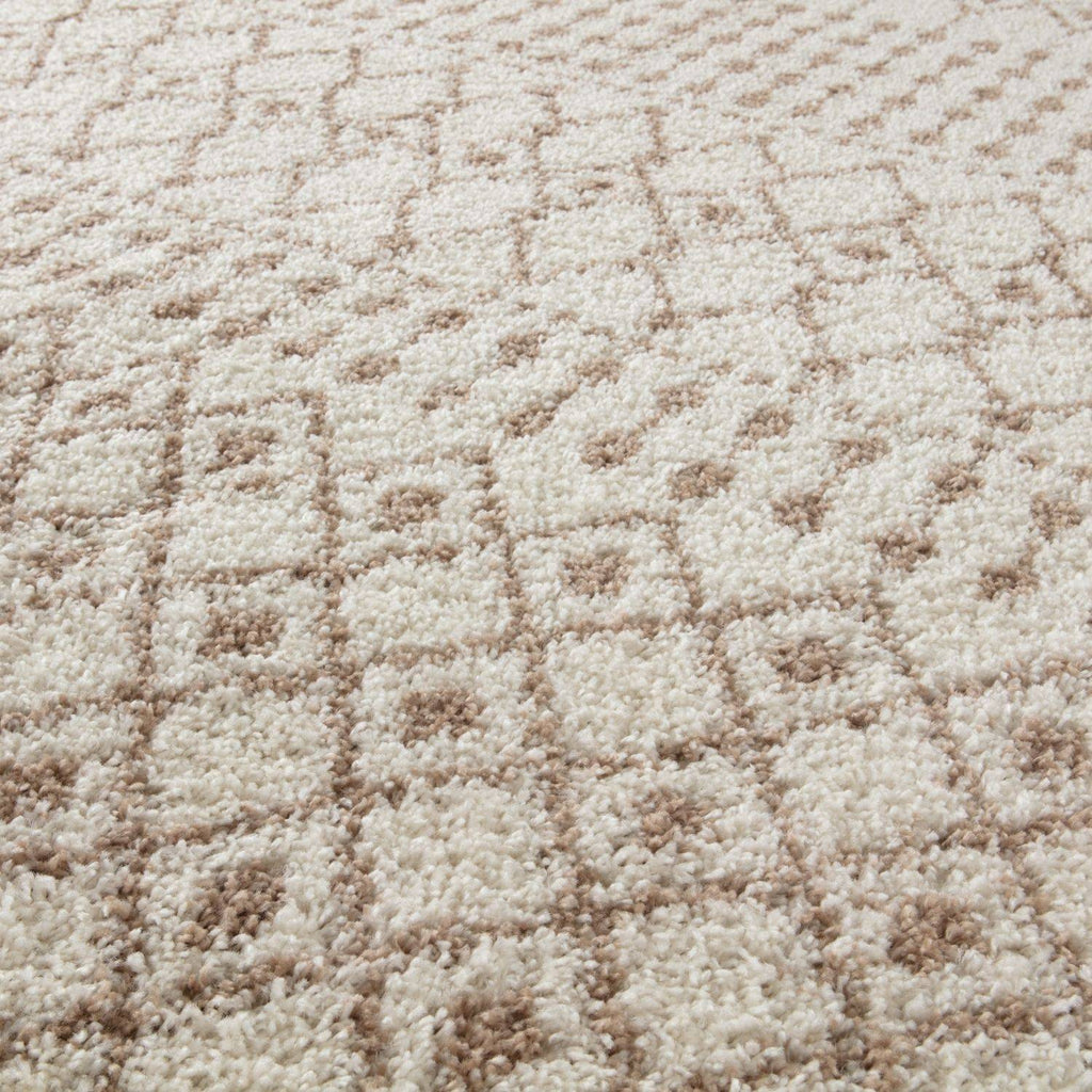 Moroccan Ivory Beige Shaggy Rug | 1030