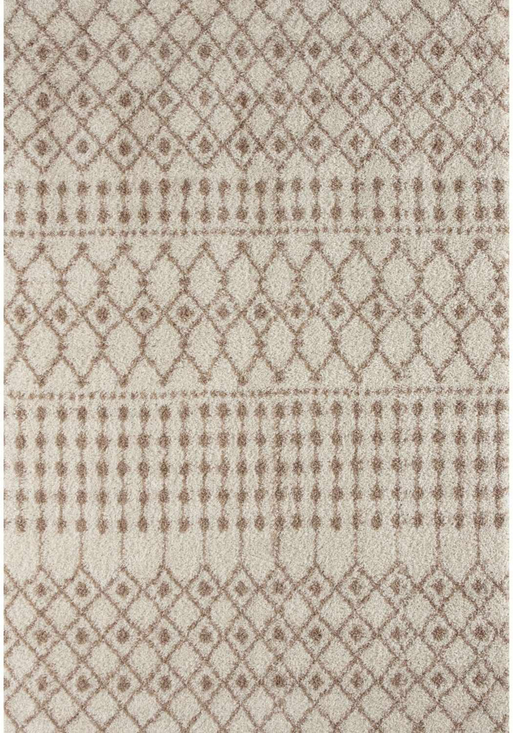 Moroccan Ivory Beige Shaggy Rug | 1030