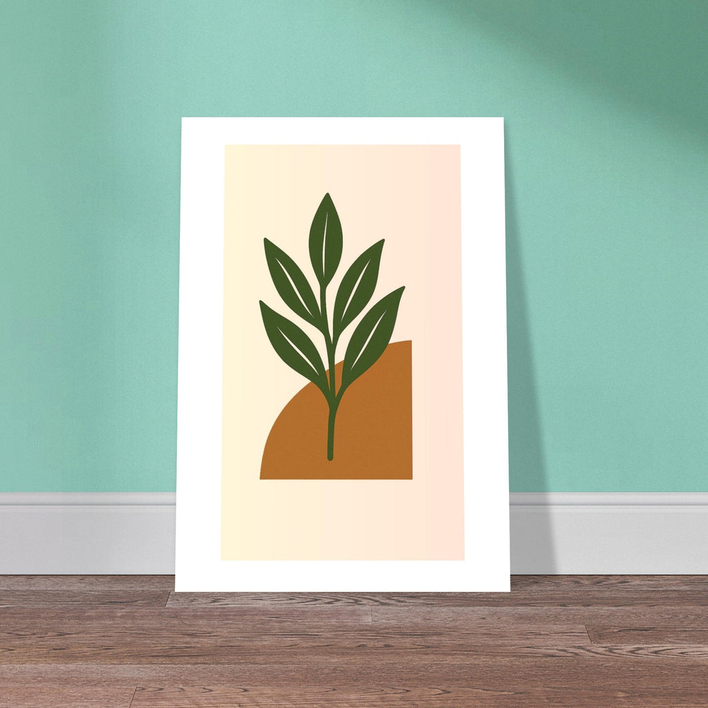 Botanical Wall Art - Green Leaf Print