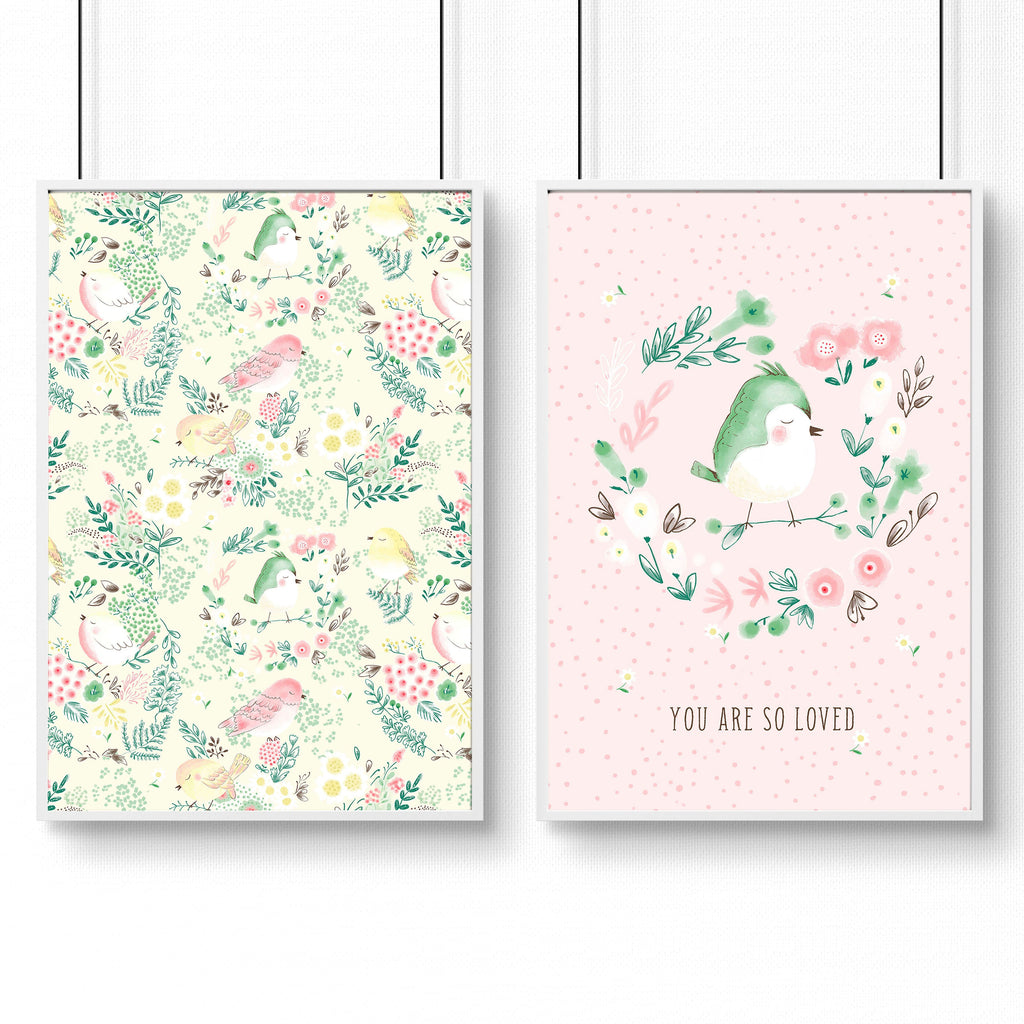 Nursery wall art decor | set of 2 wall art prints
