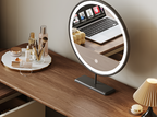 Catalina Corner Dressing Table With Mirror, Solid Wood