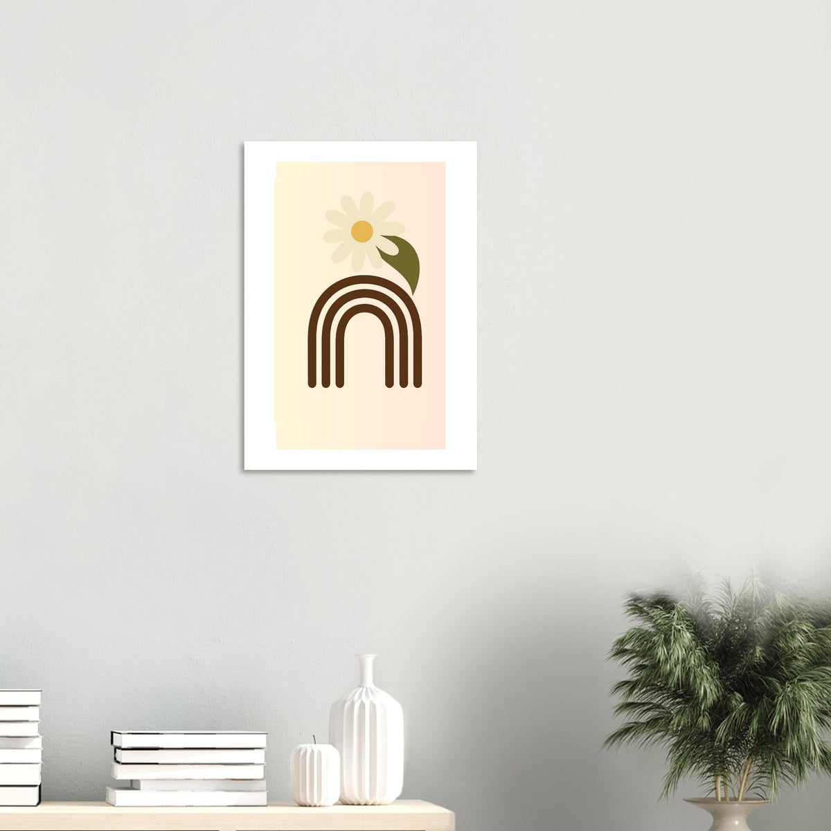 Minimalist Floral Daisy Print