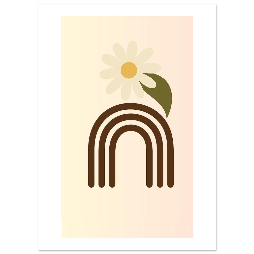 Minimalist Floral Daisy Print