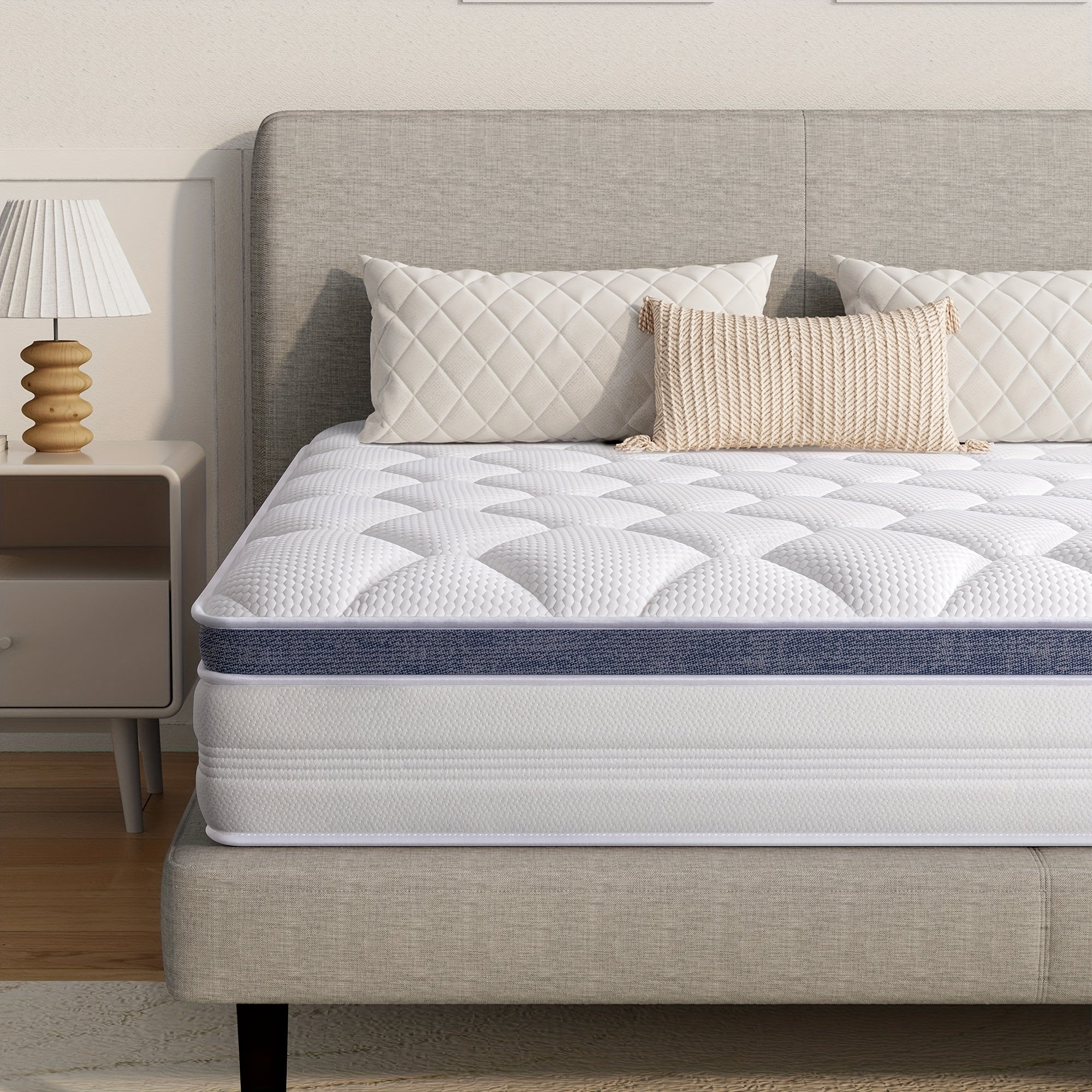 22/25cm Medium - Firm Memory Foam Hybrid Mattress - MOOAZAA