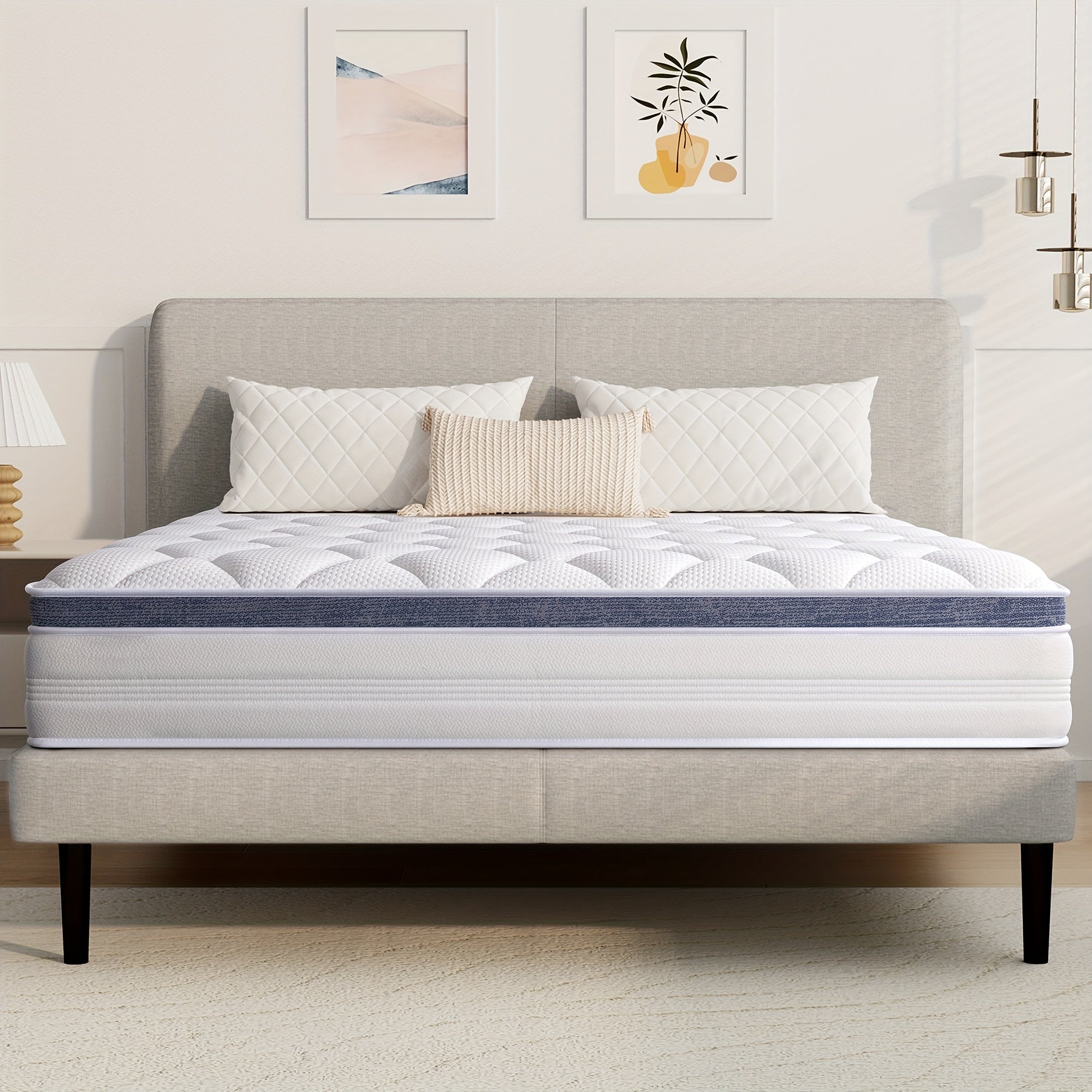 22/25cm Medium - Firm Memory Foam Hybrid Mattress - MOOAZAA