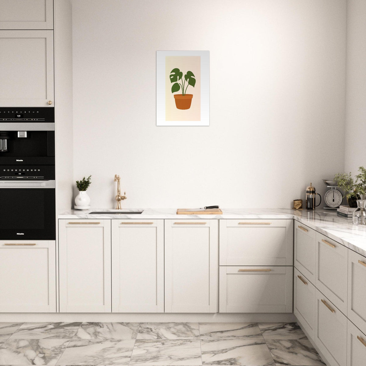 Minimalist Monstera Plant Print