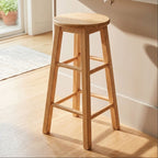 Selby Natural Tropical Hevea Wood Bar Stool