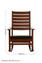 Relax Brown Leather Effect Rocking Chair