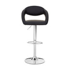 Taylor Black Faux Leather Adjustable Bar Chair