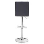 Tavor Grey Quilted Faux Leather Adjustable Bar Chair