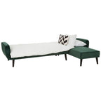 Serene Green Velvet 3 Seater Sofa Bed