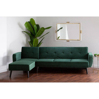 3 Seater Green Sofa Bed | Serene