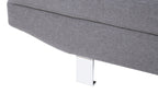 Hanover Grey Linen Corner Sofa with Adjustable Headrests