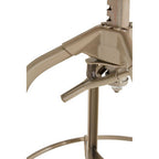Gator Champagne Finish Adjustable Bar Stool