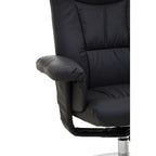 Denton Black Leather Effect Recliner Chair