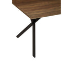 Arron Brown Wood Veneer Finish Rectangular Dining Table