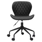 Brent Black Leather Effect Home Office Chair