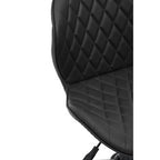 Brent Black Leather Effect Home Office Chair