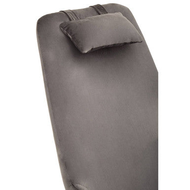 Stockholm Grey Velvet High Back Rocking Chair