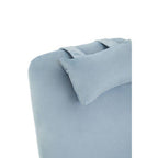 Stockholm Blue Velvet High Back Rocking Chair