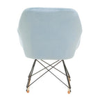 Stockholm Blue Velvet Rocking Chair