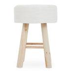 White Cotton Rope Stool | Lentigo