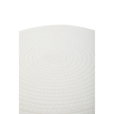 White Cotton Rope Stool | Lentigo