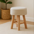 White Cotton Rope Stool | Lentigo