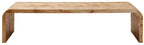 Mota Natural Burl Wood Curved Coffee Table