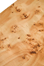 Mota Natural Burl Wood Curved Coffee Table