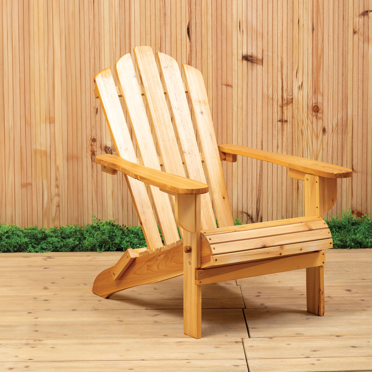 Beauport Natural Finish Wooden Slatted Chair