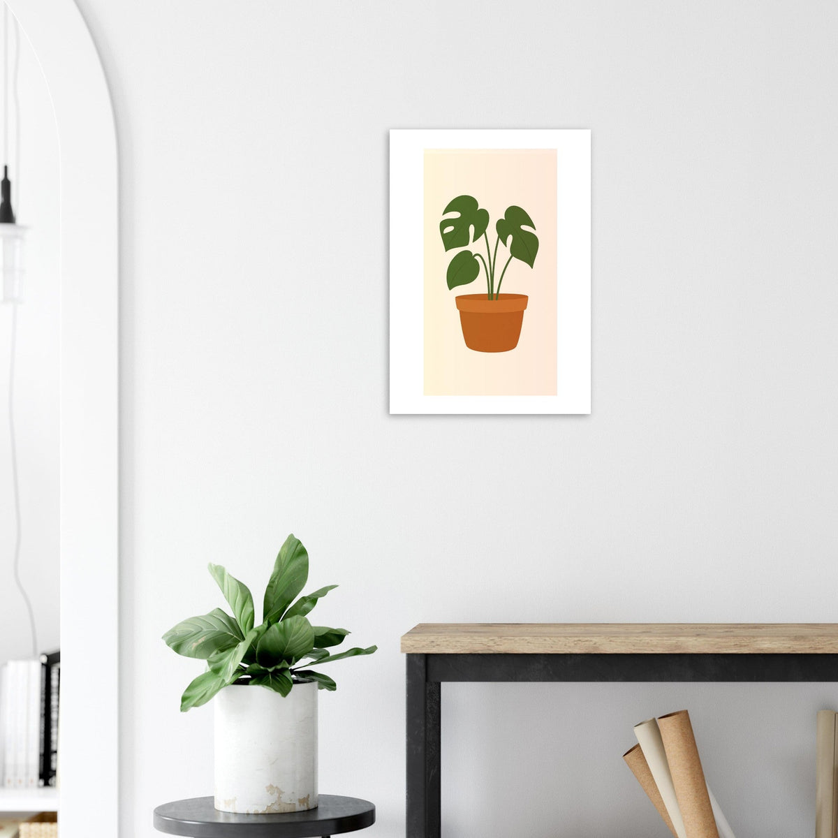 Minimalist Monstera Plant Print