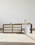 Daniela Corner Dressing Table With Mirror, Solid Wood