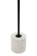 Two Light Black Floor Lamp with Marble Base | Revive