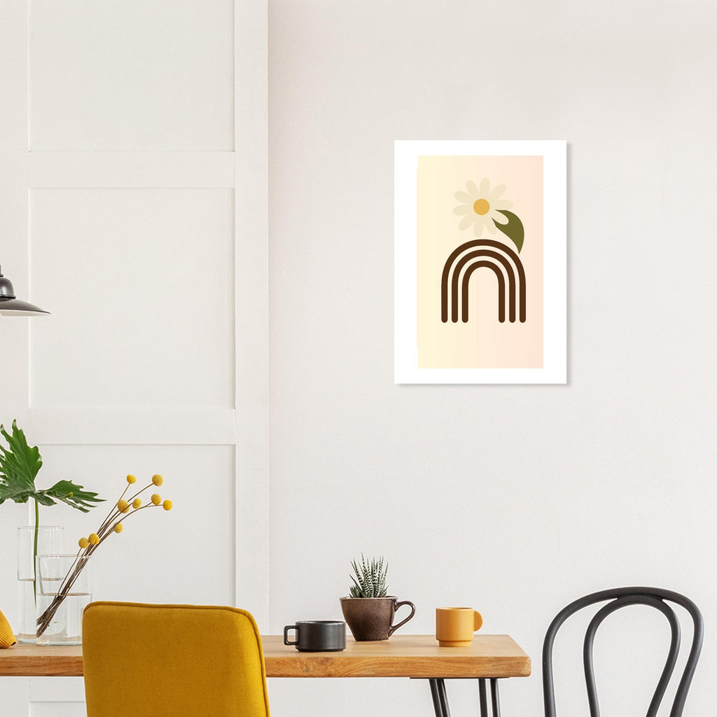Minimalist Floral Daisy Print