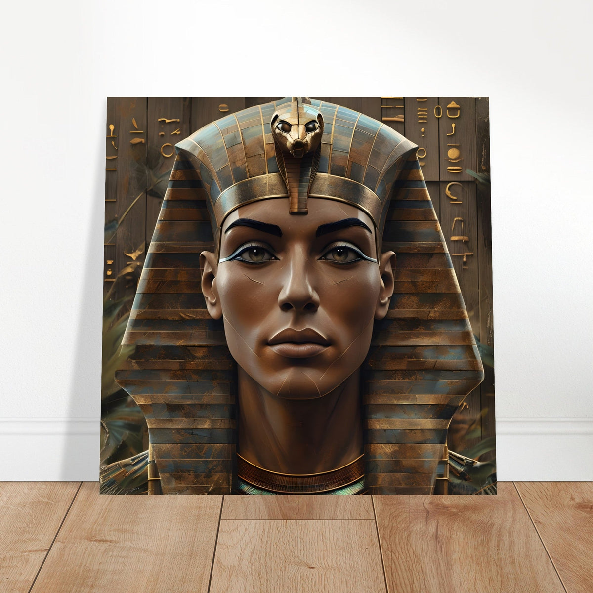 Retro Futurism Pharaoh Wall Art – Modern Egyptian Poster